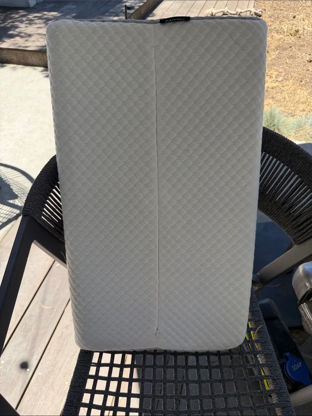 Cooling Memory Foam Lumbar Pillow - White